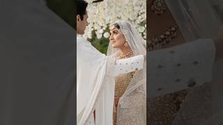 Amirah Fairytale Nikkah ✨️ pakistanibride indianwedding bride muslim nikkah weddingshorts [upl. by Aedrahs]