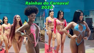 Desfile em conjunto das modelos no Rainha do Carnaval 2023 filmado em câmera lenta [upl. by Steady614]