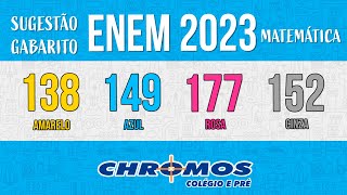 Gabarito ENEM 2023 CHROMOS  Prova Amarela Questão 138  Matemática [upl. by Orofselet]