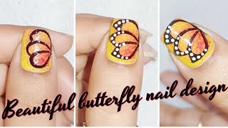 Butterfly Nail design nailart nailcolour naildesign [upl. by Swords]