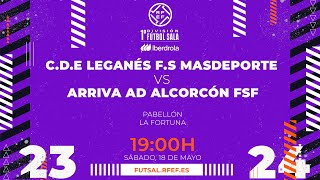 Primera Fútbol Sala Iberdrola  J29  CD Leganés  Arriva AD Alcorcón [upl. by Abdul]