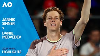 Jannik Sinner v Daniil Medvedev Highlights  Australian Open 2024 Final [upl. by Kanya]