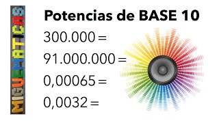 Uso de las potencias de base 10 [upl. by Ashwell]