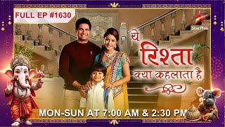 Rama ne Nikhil ko बाहर निकाल दिया Full Episode1630Yeh Rishta Kya Kehlata Hai [upl. by Burt572]