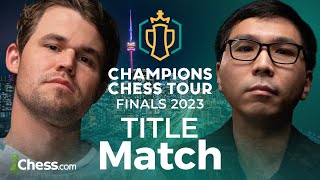 Champions Chess Tour Finals 2023 Set 2 TITLE MATCH Magnus v Wesley Wesley Must Win on Demand [upl. by Targett794]