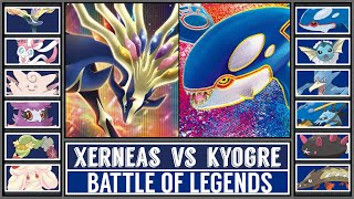 Legendary Pokémon Battle  XERNEAS vs KYOGRE [upl. by Lonyer96]