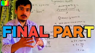 Trigonometric equation  Final part  trigonometry  SEE optional maths online class [upl. by Faden573]