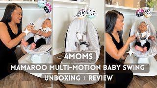 IS IT WORTH IT REVIEW  UNBOXING OF 4moms MAMAROO MULTI MOTION BABY SWING [upl. by Damle]