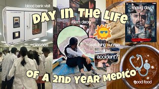 Day In Life Of A Medico blood bank visit movie outing l Study Vlog l AIIMS Kalyani l NEET l MBBS [upl. by Einial]