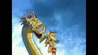 Metalseadramon DARK MASTER VS Wargreymon y Whamon Digimon [upl. by Barna920]