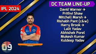 IPL 2024  Delhi Capitals Team Best Playing 11  DC Playing 11 2024  DC Team 2024 [upl. by Kerrill]