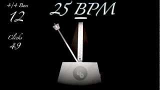 25 BPM Metronome [upl. by Hamner]