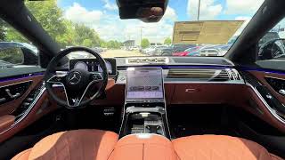 New MercedesBenz S580 4Matic Sedan  Obsidian Black w Sienna Brown Interior s580 sclass luxury [upl. by Philomena]