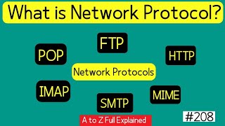 Types of Network Protocol FTP HTTP MIME SMTP IMAP POP [upl. by Henni]