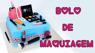 Bolo de Maquiagem  Como Fazer Bolo de Maquiagem  How To Make a Makeup Cake  Cakepedia [upl. by Bussey]