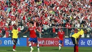 Chile 1  3 Colombia  Clasificatorias Brasil 2014 [upl. by Gerry]