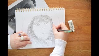 Watercolor Portraits for Beginners  Part 1 The Sketch [upl. by Fronia460]