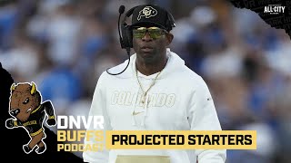 Projecting the starters for Deion “Coach Prime” Sanders amp Colorado’s offense amp defense for Week 1 [upl. by Philips]