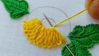 latest amp easy flower designbraid stitchhand embroideryembroidery designsdesigns [upl. by Legra260]