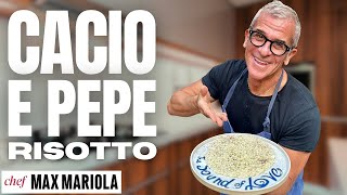 RISOTTO CACIO E PEPE col Trucco per farlo Cremoso e Saporito  Ricetta di Chef Max Mariola [upl. by Ahsitel]