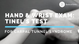 Wrist and Hand Exam Carpal Tunnel Tinels Test for Carpal Tunnel Syndrome [upl. by Ainotna]