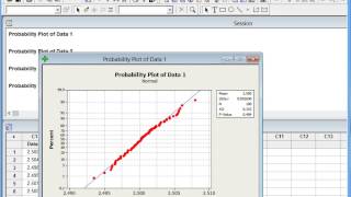 Normality Test using Minitab [upl. by Alyac]