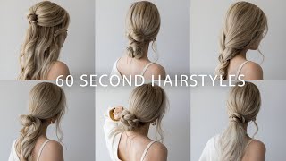 6 QUICK amp EASY HAIRSTYLES  Cute Long Hair Hairstyles [upl. by Nnylecoj861]