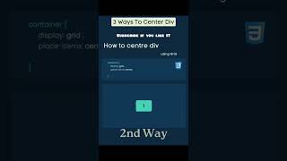 How to center a Div 3 method flexbox cssgrid position csstricks centeradive [upl. by Lashond]