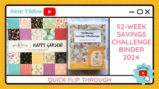 52 Week Money Savings Challenge Binder 2024  TracEy Monster Savings on Etsy savingschallenges [upl. by Mayda337]