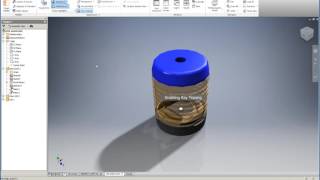 Lamp  How to Render in Inventor [upl. by Marrilee742]