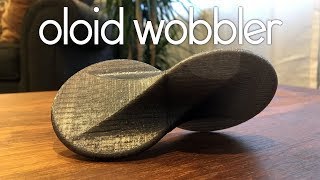 3D Printed Oloid Wobbler rolling Sculpture [upl. by Post567]