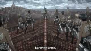 Shingeki No Kyojin Episode 7 Epic Mikasa [upl. by Ydollem]