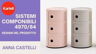 I sistemi componibili per KARTELL 497084 progettati da Anna Castelli Ferrieri Design del prodotto [upl. by Idnarb62]