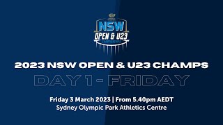 Athletics NSW Open amp U23 Championships Day 2 Live [upl. by Tillio130]