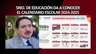 Calendario escolar para el Estado de Durango 2024 2025 [upl. by Samuele416]