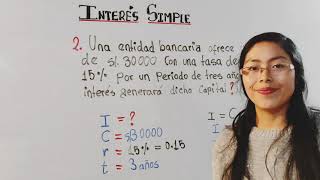 TASA DE INTERÉS SIMPLE  aprende con ejercicios súper sencillos [upl. by Avilla]