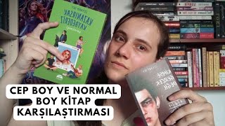 Cep Boy Ve Normal Boy Kitapları Karşılaştırdım [upl. by Heidie]