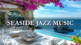 Bossa Nova Jazz on the Beach  Blue Ocean with Jazz for Peaceful Summer Relax Study [upl. by Suravaj651]