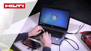 ANLEITUNG Teil 10 Hilti LaserDistanzmessgerät PD CS PD C  Dateienübertragung zum PC per USB [upl. by Palermo]