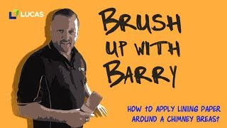 How to apply lining paper around a chimney breast [upl. by Zacherie]