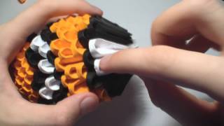 3D origami clown fish tutorial [upl. by Neemsay]