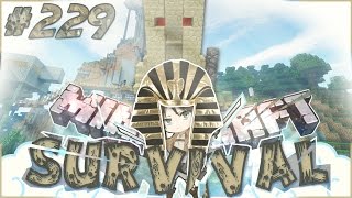 Minecraft ITA  Survival 229 La Sfinge e la Statua del Dio Anubi [upl. by Meggs]