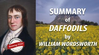 Line by Line Summary of Daffodils by William Wordsworth [upl. by Airotcivairam]