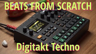 Beats From Scratch  Elektron Digitakt Minimal Techno Jam [upl. by Ahsinrac]