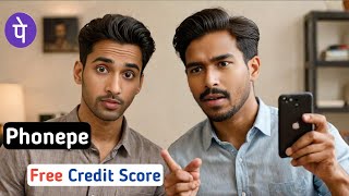 How to check credit score  How to check cibil score for free  Phonepe credit score check [upl. by Yengac]