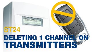 Deleting one channel on a transmitter for ST24 [upl. by Ahsenev]