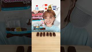 ハリボーチョコマシュマロ食べ比べ🍫 mukbang 咀嚼音asmr asmr モッパン ハリボー ハリボーチョコマシュマロ チョコマシュマロ [upl. by Santos842]