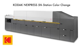 Kodak NexPress 5th Station Color Change [upl. by Alby]