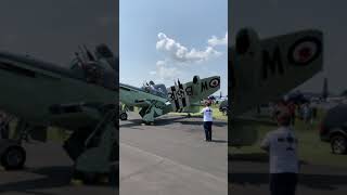 Fairey Firefly AS6 WB518 Engine start up and wing fold  Oshkosh 2019 [upl. by Lew]