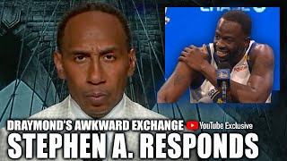 Stephen A addresses Draymond Greens uncomfortable exchange on Media Day  First Take YT Exclusive [upl. by Latton]